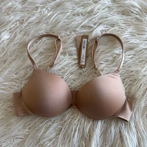 Skims Ultimate Push up Plunge Bra Clay Size 32B